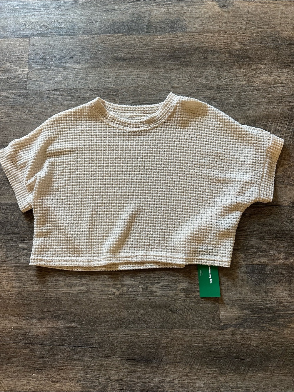 SHEIN Cream Crochet Crop Top